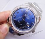 BP Factory Replica Rolex Datejust II Blue Roman Dial Fluted Bezel Watch